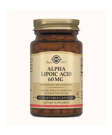 SOLGAR Alpha lipoic acid for weight loss 30 capsules - Buy Online on GoSupps.com