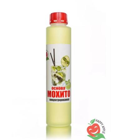 Syrup base for drinks "Mojito" Happy Apple 1kg - Buy Online on GoSupps.com