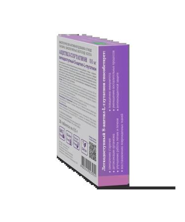 Evalar Acetyl-Glutation Anti-Age No. 30 - Buy Online on GoSupps.com