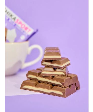 CHIKALAB Protein chocolate without sugar with cream filling 4 x 100 g - Buy Online on GoSupps.com