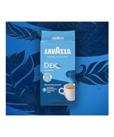 Lavazza Ground Coffee without caffeine lavacz Dek Decuffeinato 250g - Buy Online on GoSupps.com