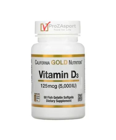 California Gold Nutrition Vitamin D3 (vitamin D3) 5000 IU 90 cap