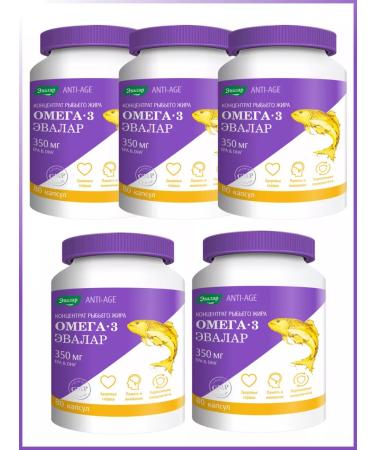 Evalar Omega-3 350 mg of fish oil concentrate 80 pcs