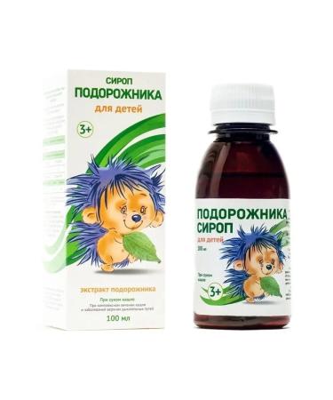 Pharmgroup Plantain syrup for children 100 ml - Buy Online on GoSupps.com