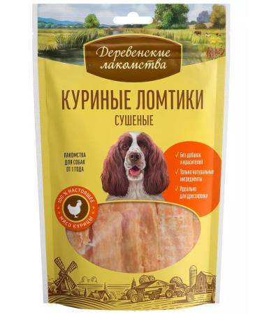 Country delicacies Dog treating dried chicken slices 90 g