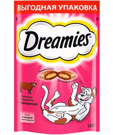 DREAMIES Tidbious pillows for cats with beef 140 g