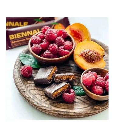 Biennale Fruit-berry bar of peach-Malina 40g x 15pcs - Buy Online on GoSupps.com