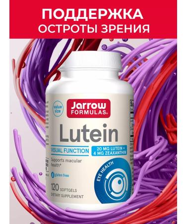 Jarrow Formulas Lutein with zeaxantin vitamins for the eyes 120 cap