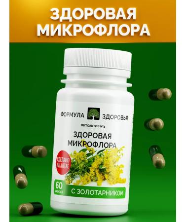Health formula Phytoactive No. 4 for intestinal microflora in capsules - Buy Online on GoSupps.com
