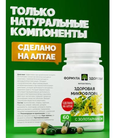 Health formula Phytoactive No. 4 for intestinal microflora in capsules - Buy Online on GoSupps.com