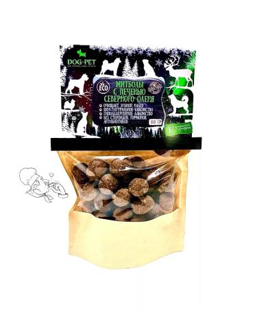 Dog-Pet Mitglars of Mitballs from Olenina with a reindeer liver