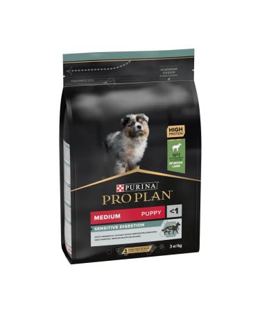 PRO PLAN Dry food for medium digestive puppies with lamb 3kg - Buy Online on GoSupps.com
