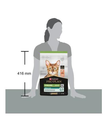 PRO PLAN Dry food for sterilized cats with salmon 3 kg - Buy Online on GoSupps.com