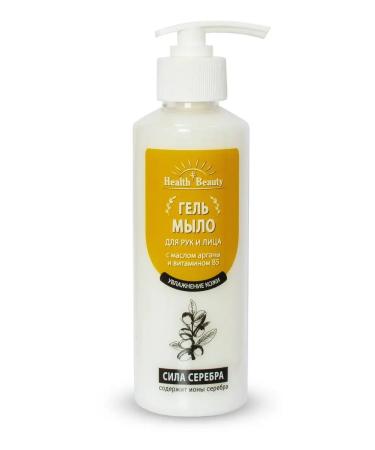 Health & Beauty Gel soap for hands and face with argan oil and vitamin B5