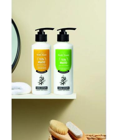 Health & Beauty Gel soap for hands and face with argan oil and vitamin B5 - Buy Online on GoSupps.com