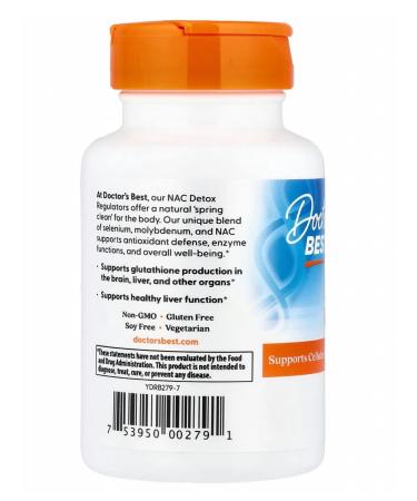 Doctor's Best NAC n-acetylcystein - Buy Online on GoSupps.com