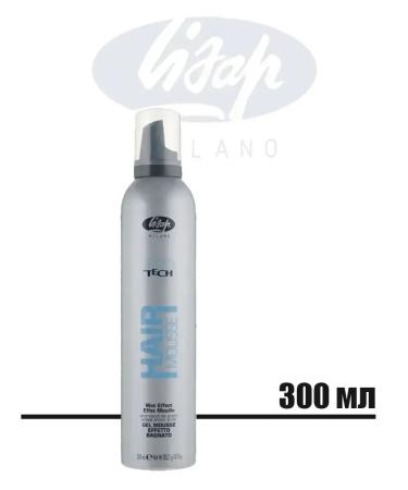 Lisap High Tech gel mousse for laying curly hair wet effect