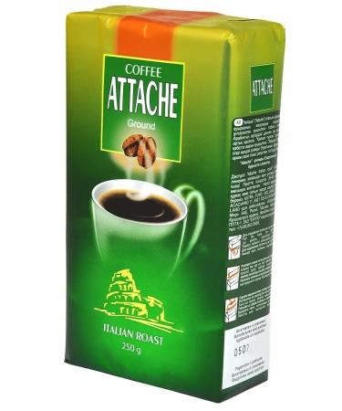 ATTACHE Coffee ground Italian fry 250 g. Vakuum