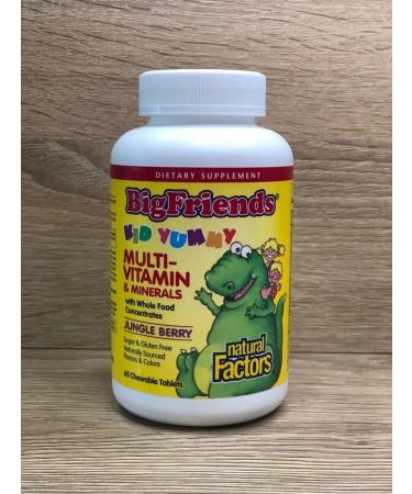 Natural Factors Multivitamins for children Taste of berries 60 pcs - Buy Online on GoSupps.com
