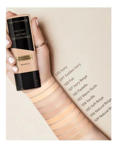 MAX FACTOR Tonal base Lasting Performance 105 - Buy Online on GoSupps.com