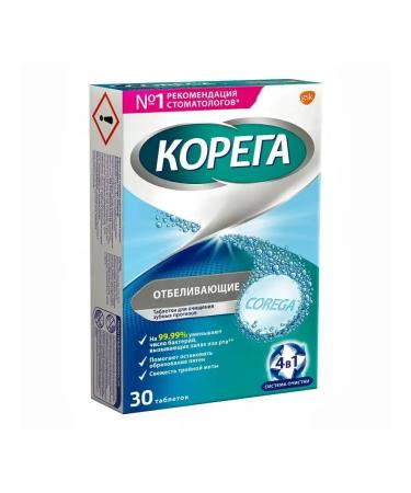Korega Dental White whitening tablets 30 pcs