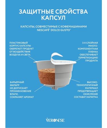 Veronese Coffee in Coconut Milk Chocolate capsules Dolce Gusto - Buy Online on GoSupps.com