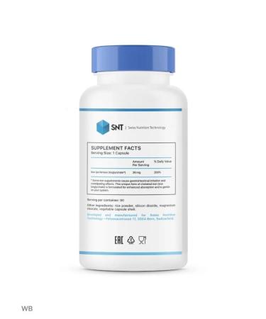 SNT Bio -access formula Iron 36mg 90 capsules - Buy Online on GoSupps.com