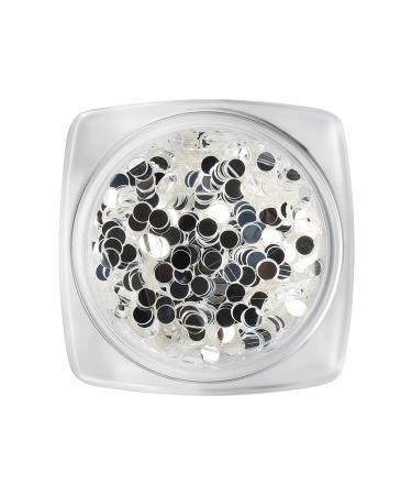 SILVER Round sequins for nail design kamifubuki for manicure - Buy Online on GoSupps.com