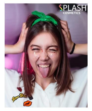 Splash Glitter gel shine for the face of the girl Diamond Green - Buy Online on GoSupps.com