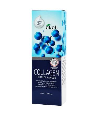 EKEL Foam for washing with collagen 100ml - Buy Online on GoSupps.com