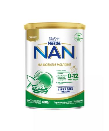 Nan on goat milk from 0 to 12 months 400g - Buy Online on GoSupps.com