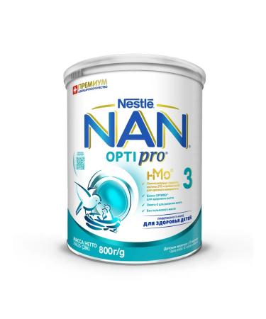 NAN Milk for Growth NAS 3 Optipro 800 g from 12 months - Buy Online on GoSupps.com