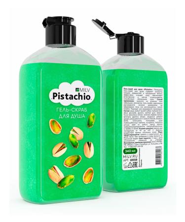 MILV Gel-scrub for the shower "Pistachio". 340 ml - Buy Online on GoSupps.com