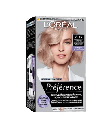 L'OREAL PARIS Persistent hair dye shade 8.12 Preference