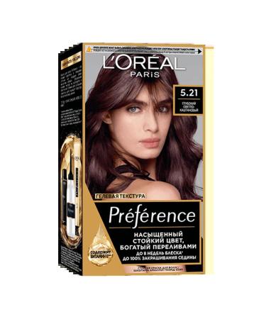 L'OREAL PARIS Persistent hair dye shade 5.21 Preference