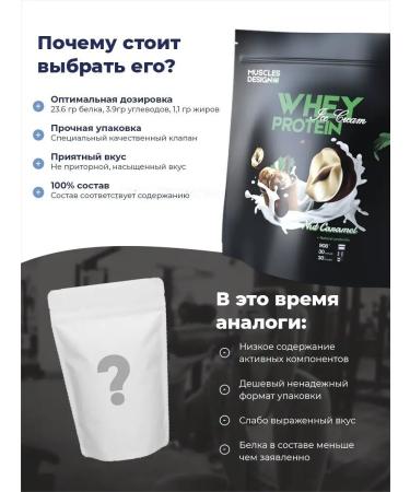 Muscles Design Lab Whey serum protein taste "hazelnuts" without sugar - Buy Online on GoSupps.com