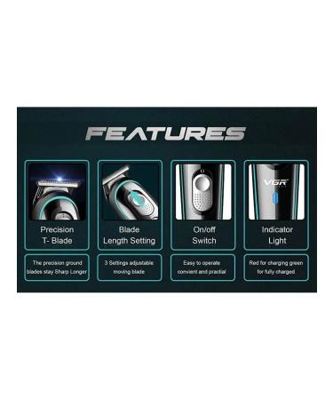 VGR Trimmer Beard trimmer V055 Beard and mustache trimmer Tr  - Buy Online on GoSupps.com