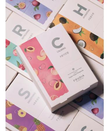 Frudia A set of fabric nourishing face masks with a peach 10 pcs - Buy Online on GoSupps.com