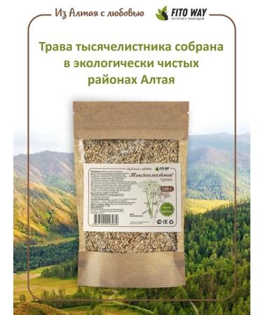 FitoWay Yarrow grass dried 120 g altai - Buy Online on GoSupps.com