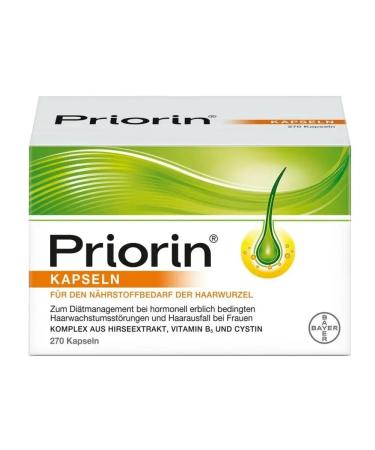 Bayer Priorin (priorin) hair vitamins 270 capsules