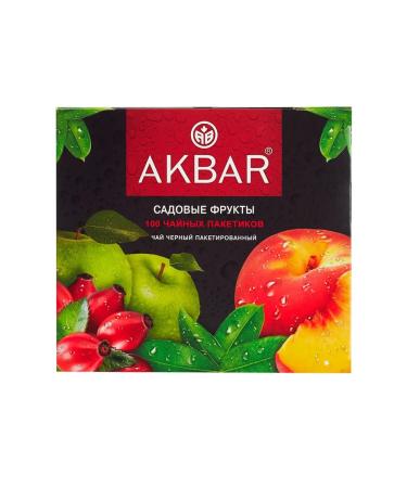 AKBAR Black tea in bags Garden fruits 100 pieces - Buy Online on GoSupps.com