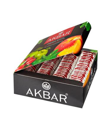 AKBAR Black tea in bags Garden fruits 100 pieces - Buy Online on GoSupps.com