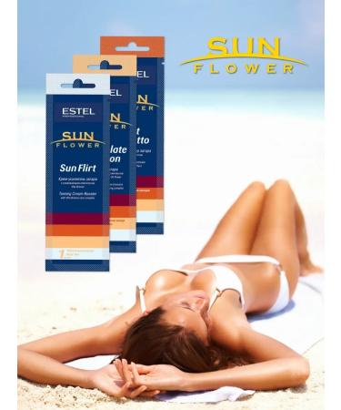 ESTEL Solarium cream for tanning Sun Flirt 15 ml 5 pcs - Buy Online on GoSupps.com
