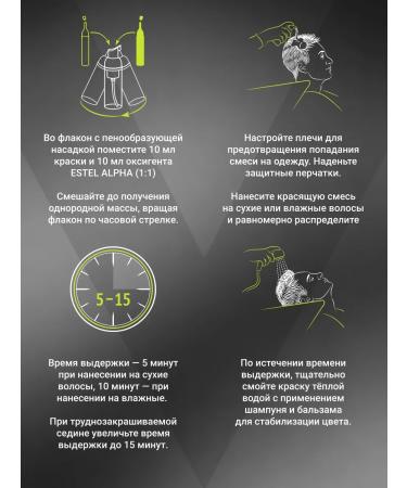 ESTEL Hair dye and oxide 6% alpha 4.0 brown -haired 2x10 ml - Buy Online on GoSupps.com