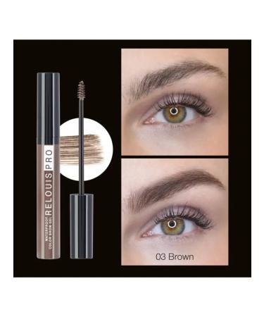 RELOUIS waterproof tint. Pro Waterproof Color Brow Gel 03 Brown - Buy Online on GoSupps.com