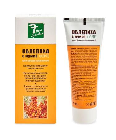 Fora Farm Sea buckthorn Forte with mummy cream-balsam 7 notes of health 75ml - Buy Online on GoSupps.com