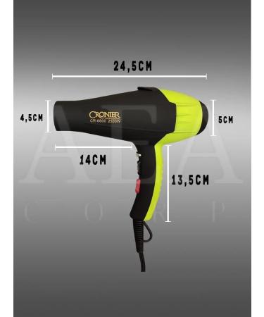 CRONIER CR6600 CRONIER Hair Dryer Professional Hair Dryer with Ionization  - Buy Online on GoSupps.com