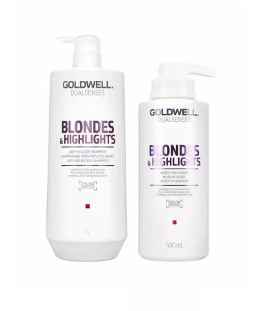 Goldwell Blondeshlights balm for dyed blond hair 1l - Buy Online on GoSupps.com