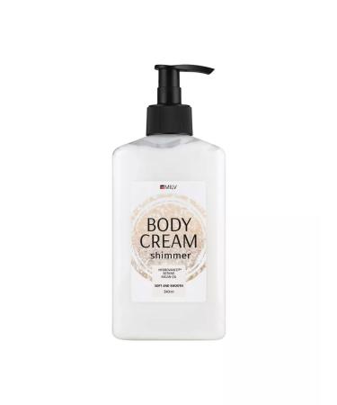 MILV Body cream moisturizing softening with sparkles 340 ml