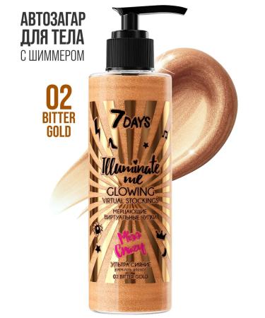 7DAYS Body tanning liquid tights Bitter Gold 02 200ml - Buy Online on GoSupps.com